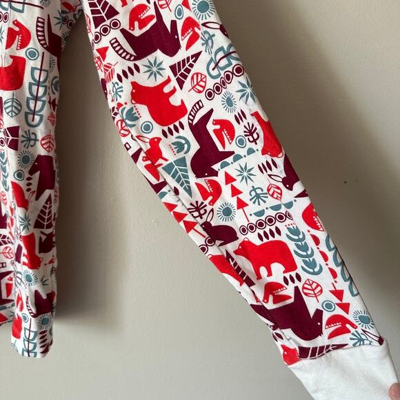 Tea Collection Unisex LARGE Scandinavian Animals Goodnight Pajama Top Sleepwear - Picture 4 of 13